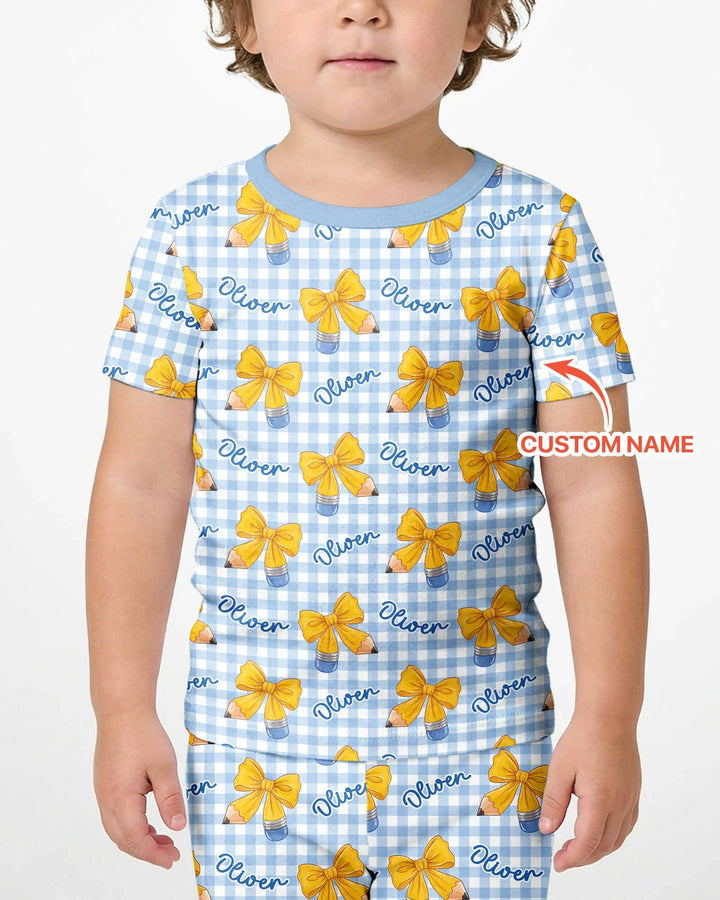 Zweiteiliges, kurzärmliges Pyjama-Set mit Marienkäfern