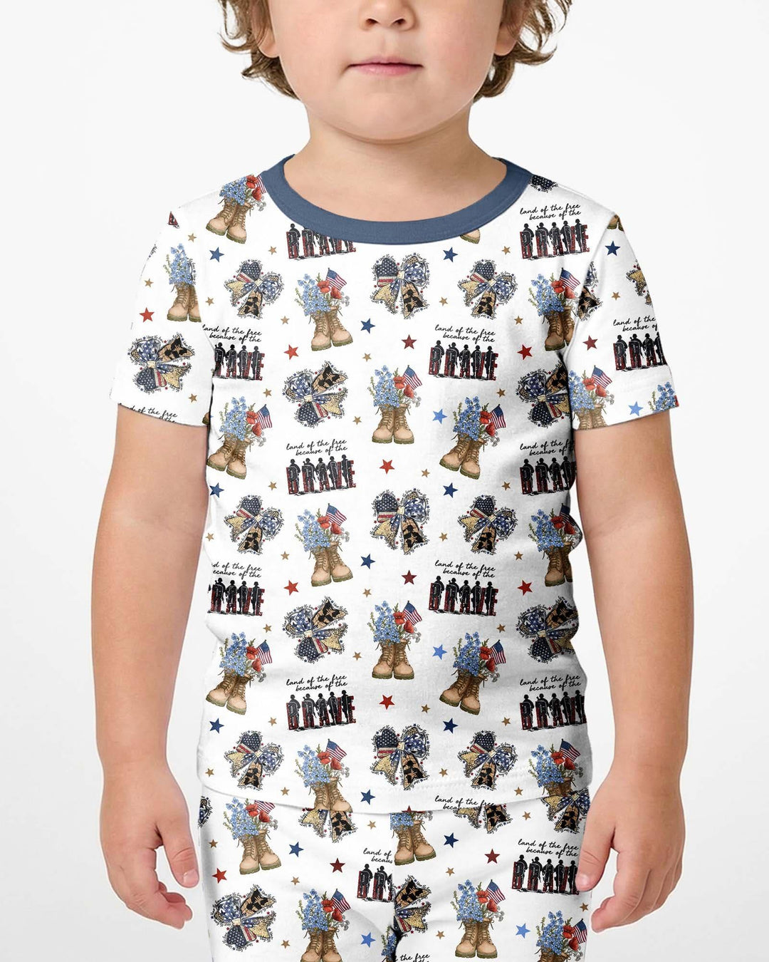 Schlafanzug-Set zweiteilig, kurze Ärmel, kurze Hose, Bambus