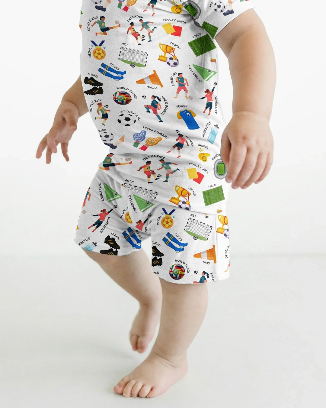 Schlafanzug-Set zweiteilig, kurze Ärmel, kurze Hose, Bambus