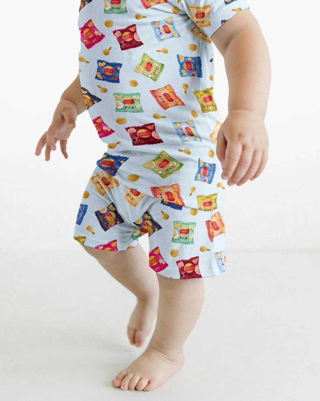 Schlafanzug-Set zweiteilig, kurze Ärmel, kurze Hose, Bambus