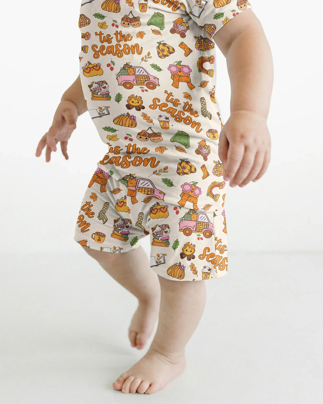 'Tis The Season Bamboo Two Piece Short Sleeve Shorts Pajama Set