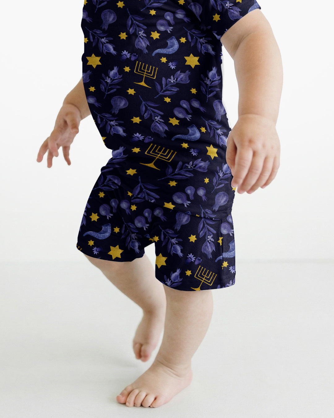 Schlafanzug-Set zweiteilig, kurze Ärmel, kurze Hose, Bambus