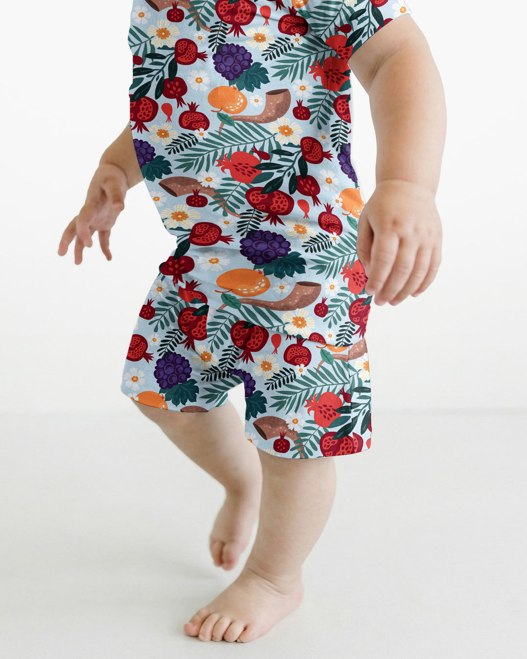Schlafanzug-Set zweiteilig, kurze Ärmel, kurze Hose, Bambus