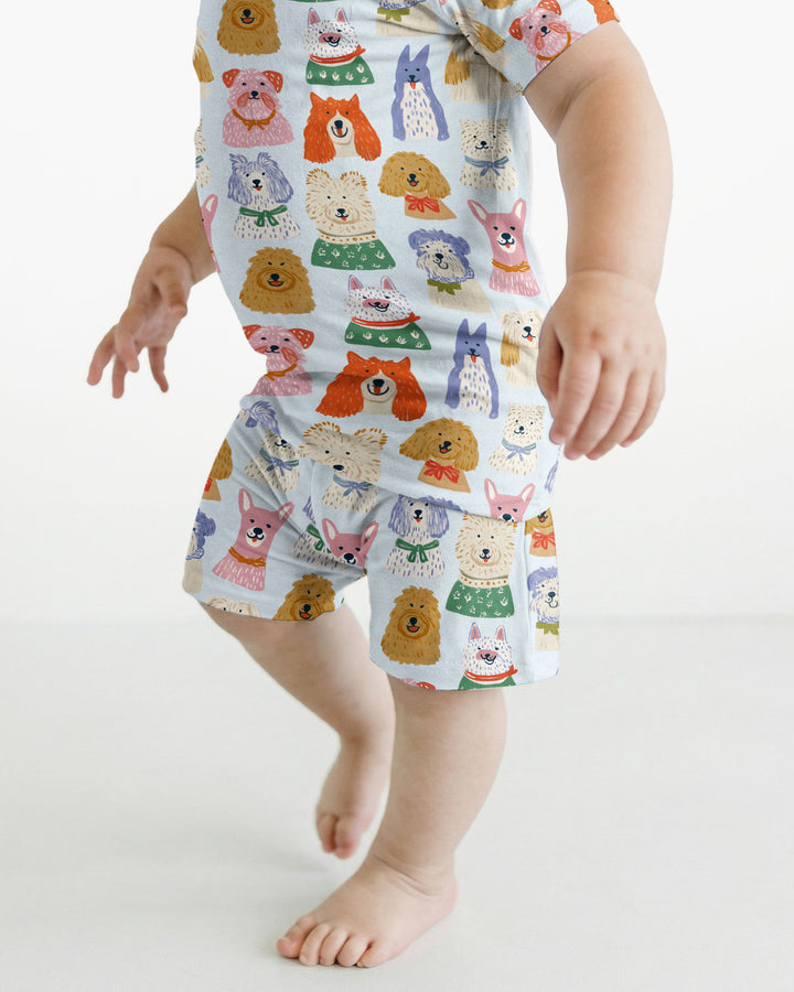 Schlafanzug-Set zweiteilig, kurze Ärmel, kurze Hose, Bambus