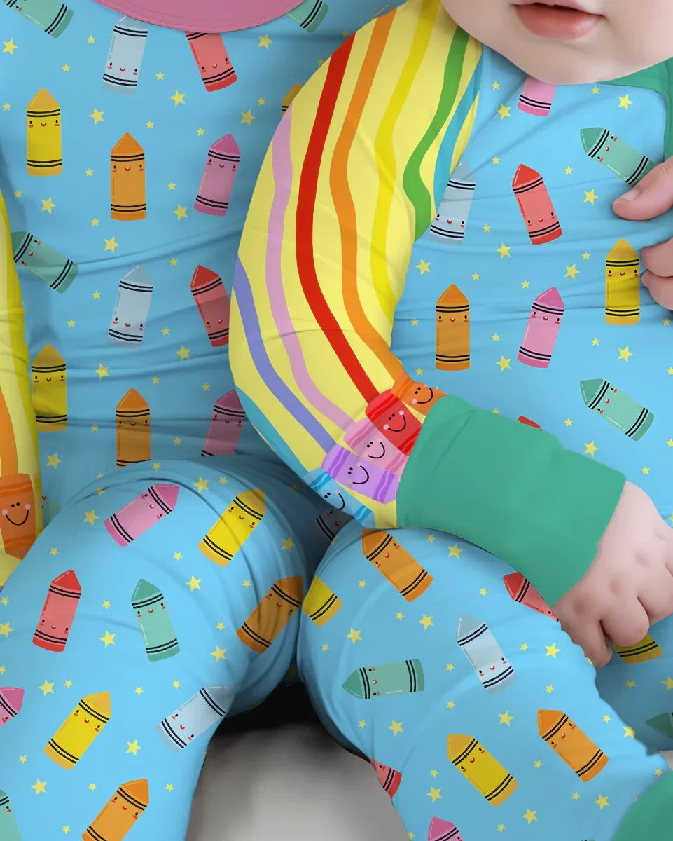 Happy Crayon Friends Bamboo Convertible Zippy