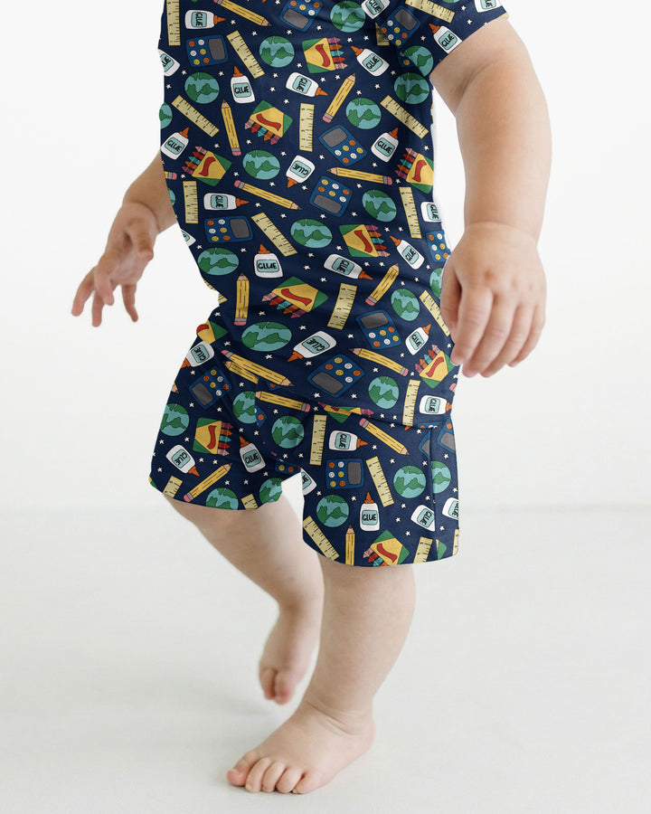 Schlafanzug-Set zweiteilig, kurze Ärmel, kurze Hose, Bambus