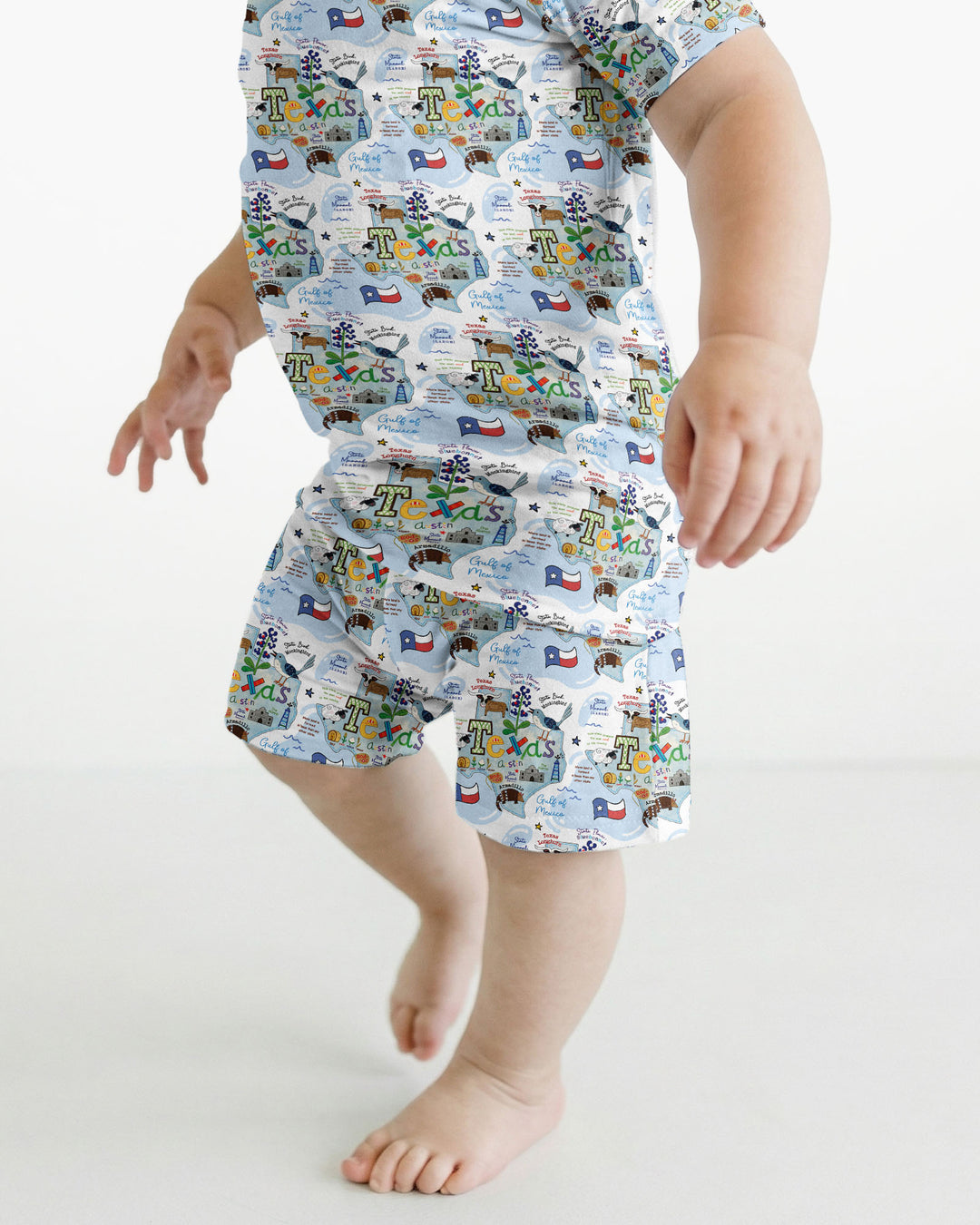 Schlafanzug-Set zweiteilig, kurze Ärmel, kurze Hose, Bambus