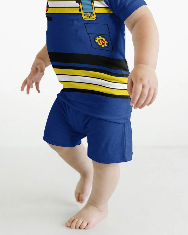 Schlafanzug-Set zweiteilig, kurze Ärmel, kurze Hose, Bambus