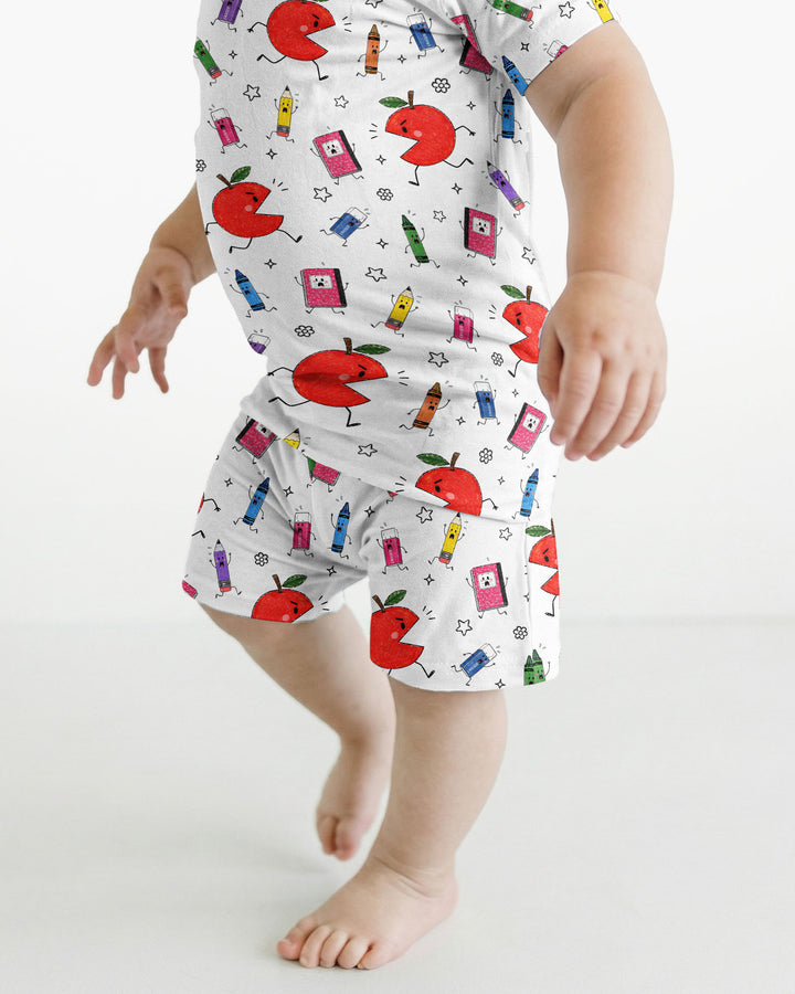 Schlafanzug-Set zweiteilig, kurze Ärmel, kurze Hose, Bambus