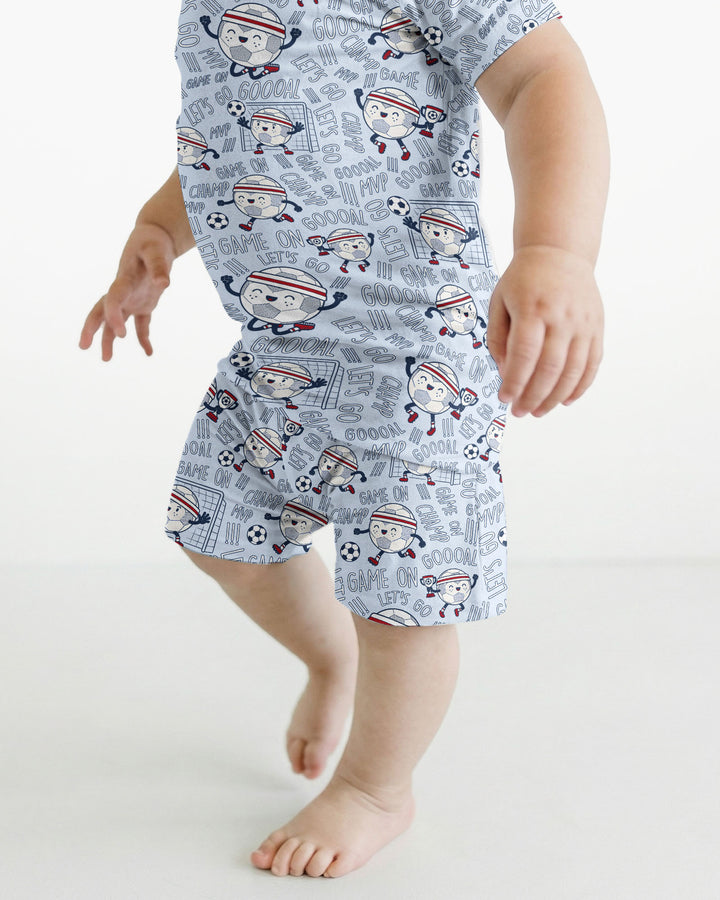 Schlafanzug-Set zweiteilig, kurze Ärmel, kurze Hose, Bambus