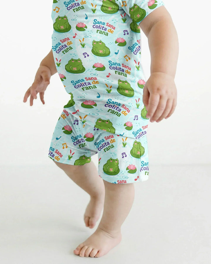 Schlafanzug-Set zweiteilig, kurze Ärmel, kurze Hose, Bambus