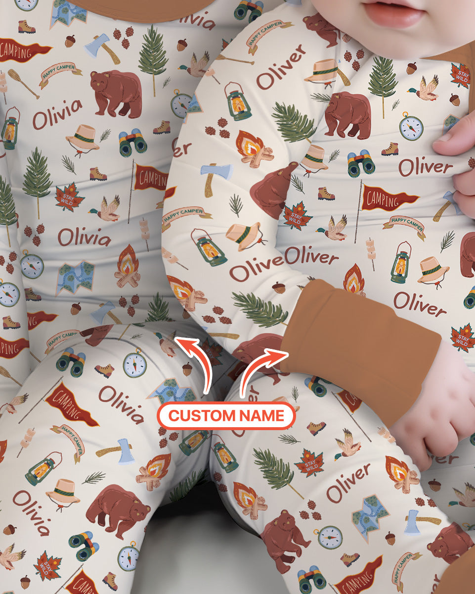 Custom Name Adventure Outdoors Bamboo Convertible Zippy