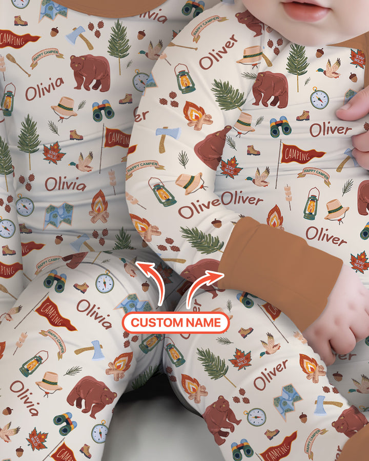Custom Name Adventure Outdoors Bamboo Convertible Zippy