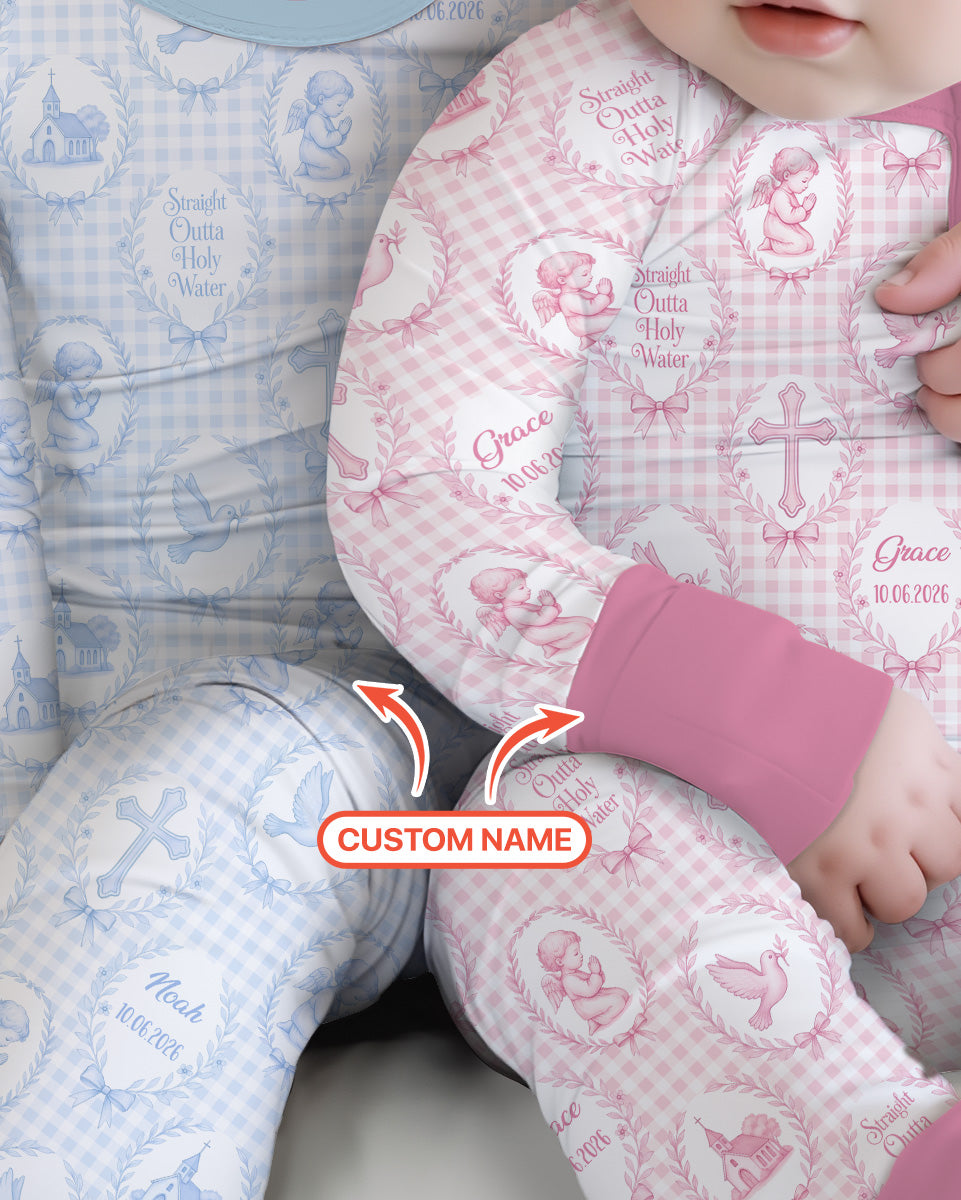 Gerippte Babykleidung mit individuellem Foto - Weich &amp; Skizzenhaft