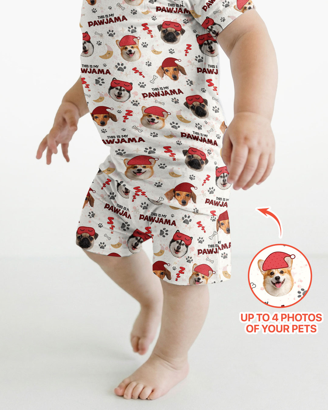 Schlafanzug-Set zweiteilig, kurze Ärmel, kurze Hose, Bambus