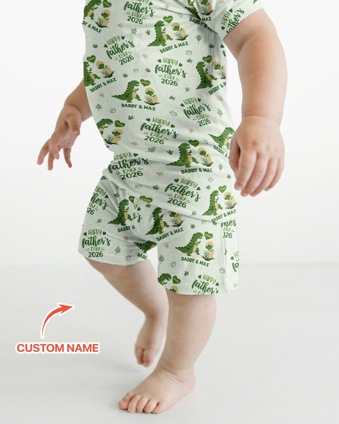 Zweiteiliges Pyjama-Set mit kurzen Ärmeln und Shorts im Sommer-Design