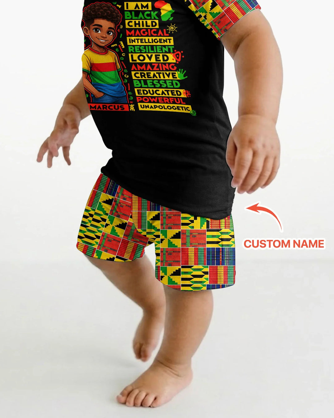 Zweiteiliges Pyjama-Set mit kurzen Ärmeln und Shorts im Sommer-Design