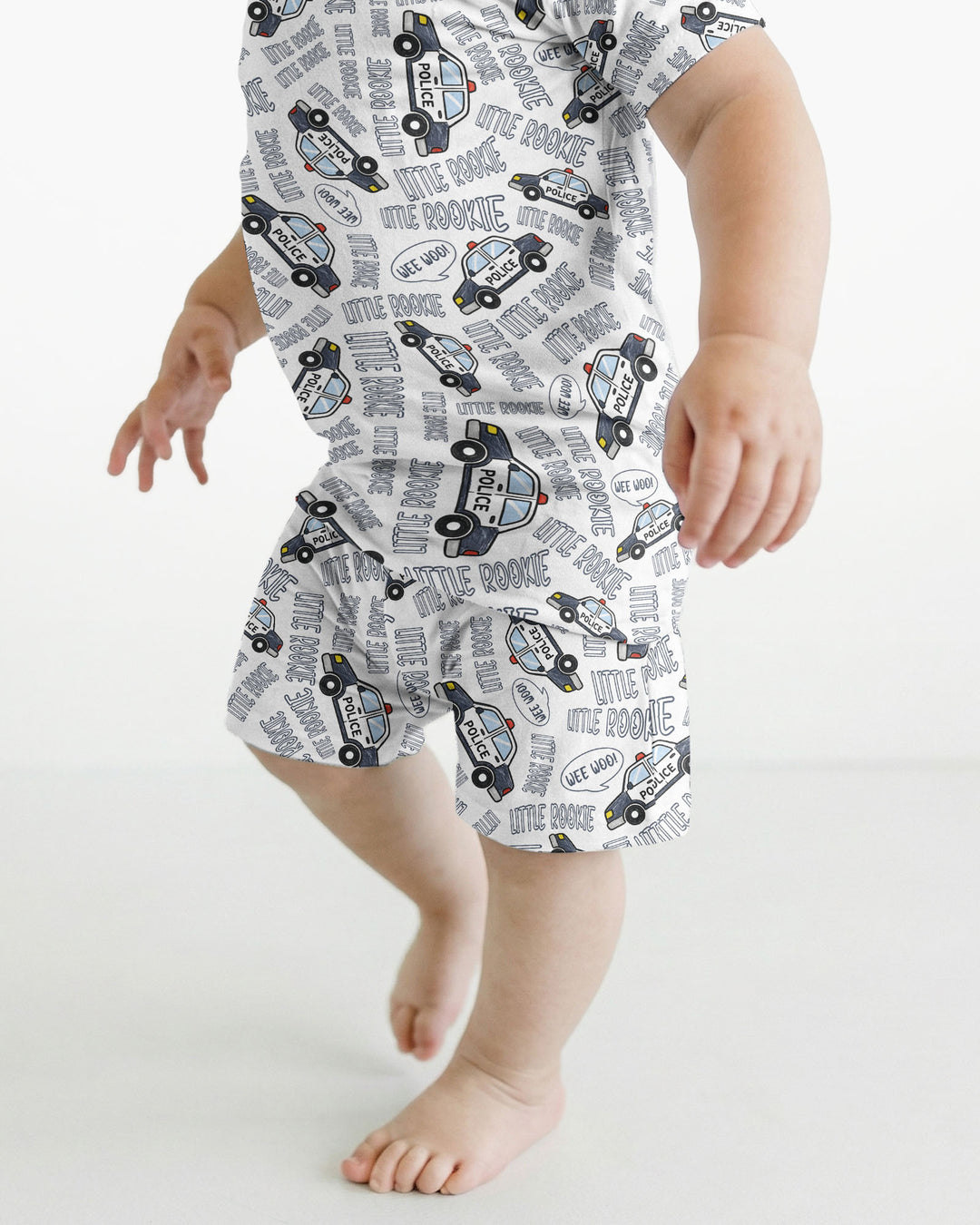 Little Rookie Bamboo Two Piece Short Sleeve Shorts Pajama Set