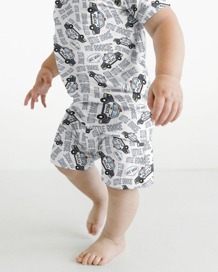 Little Rookie Bamboo Two Piece Short Sleeve Shorts Pajama Set