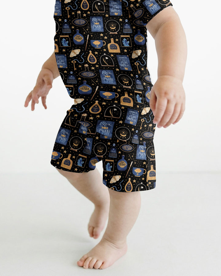 Good Witch Spell books and Potions Bamboo Two Piece Short Sleeve Shorts Pajama Set