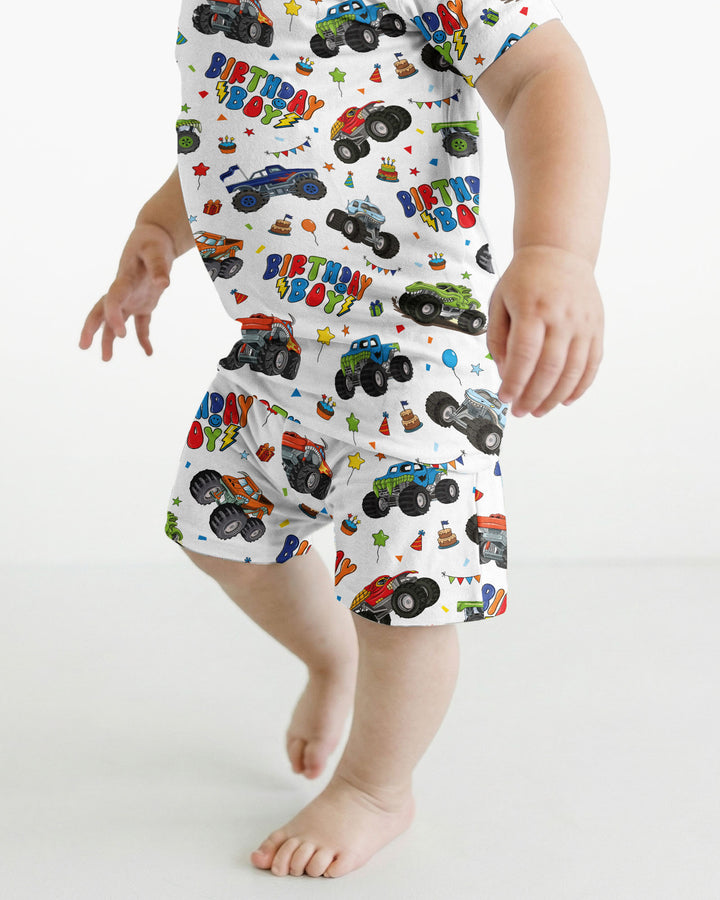 Schlafanzug-Set zweiteilig, kurze Ärmel, kurze Hose, Bambus