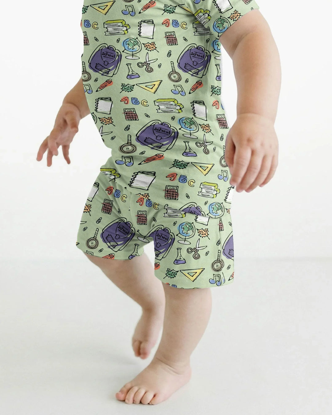 Schlafanzug-Set zweiteilig, kurze Ärmel, kurze Hose, Bambus
