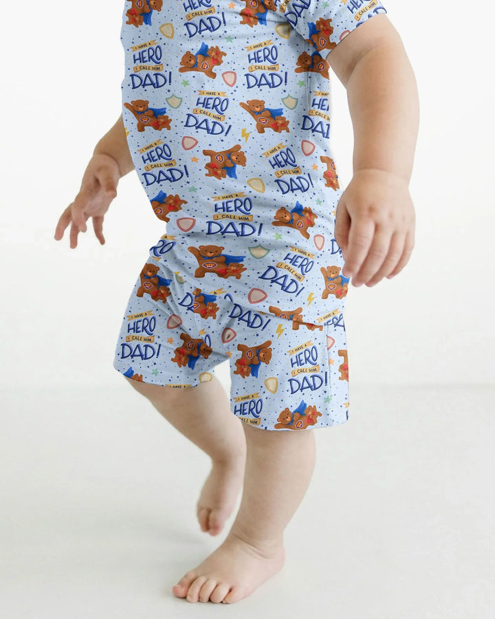 Schlafanzug-Set zweiteilig, kurze Ärmel, kurze Hose, Bambus
