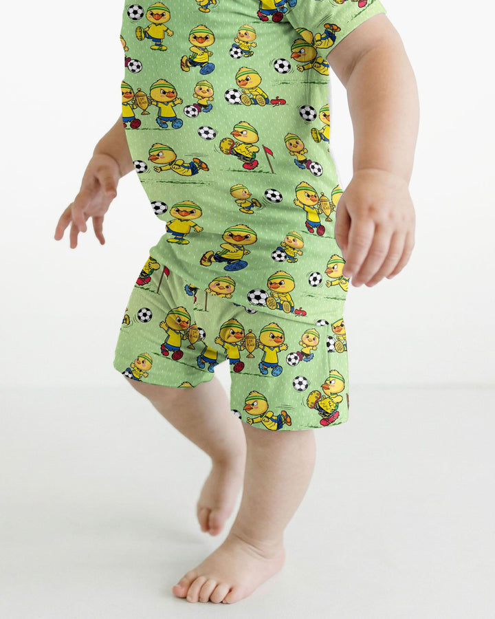 Schlafanzug-Set zweiteilig, kurze Ärmel, kurze Hose, Bambus