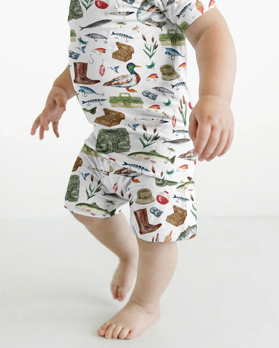 Schlafanzug-Set zweiteilig, kurze Ärmel, kurze Hose, Bambus
