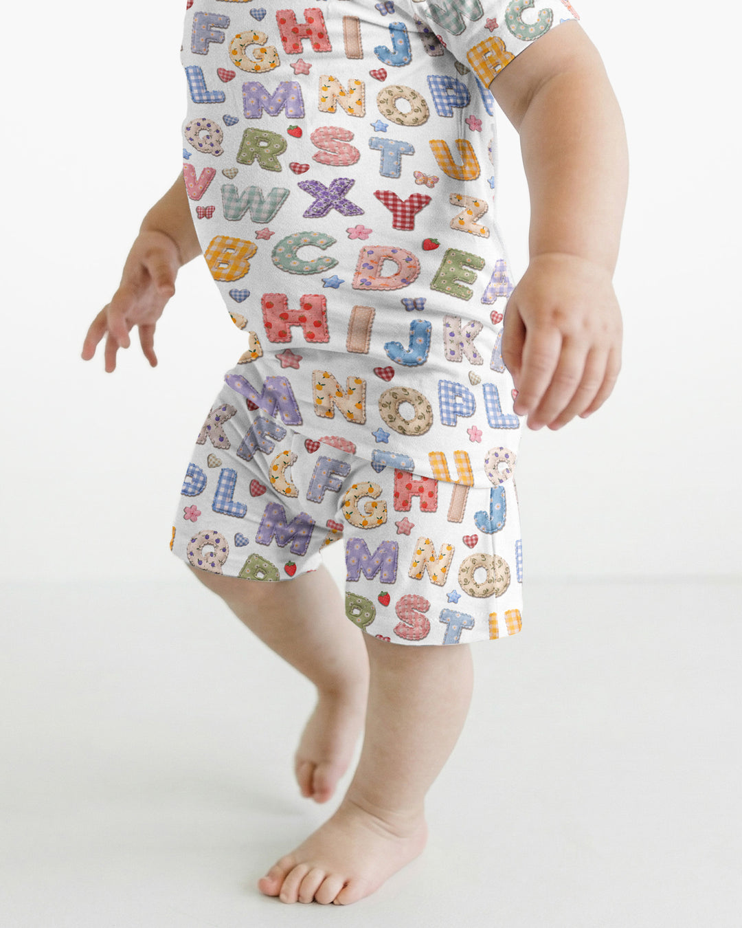 Schlafanzug-Set zweiteilig, kurze Ärmel, kurze Hose, Bambus
