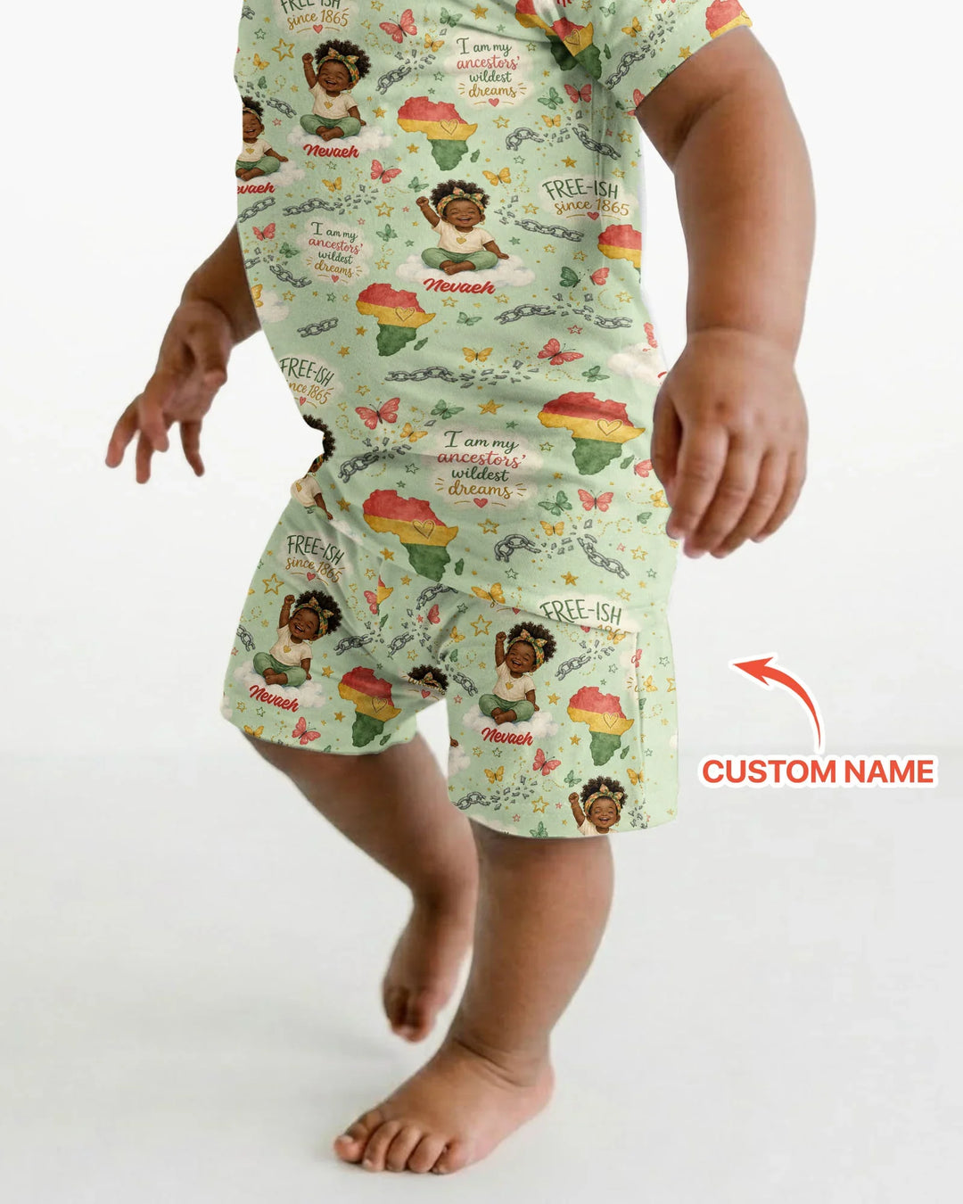 Zweiteiliges Pyjama-Set mit kurzen Ärmeln und Shorts im Sommer-Design