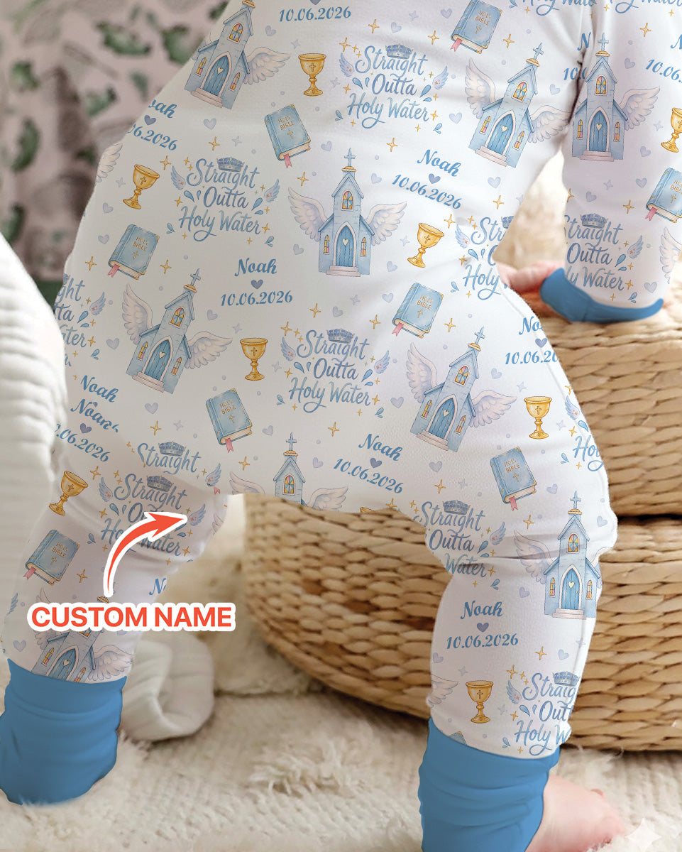 Gerippte Babykleidung mit individuellem Foto - Weich &amp; Skizzenhaft
