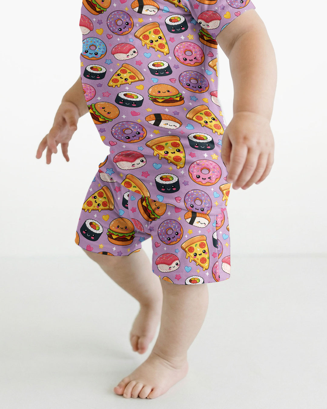 Schlafanzug-Set zweiteilig, kurze Ärmel, kurze Hose, Bambus