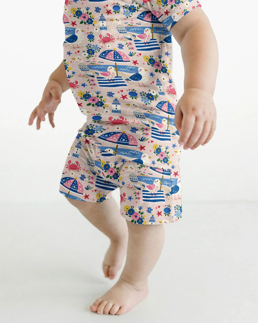 Schlafanzug-Set zweiteilig, kurze Ärmel, kurze Hose, Bambus