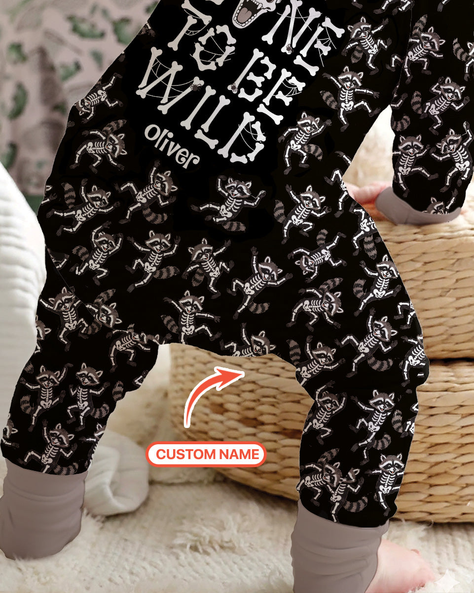 Funny Halloween Racoon Bamboo Convertible Zippy