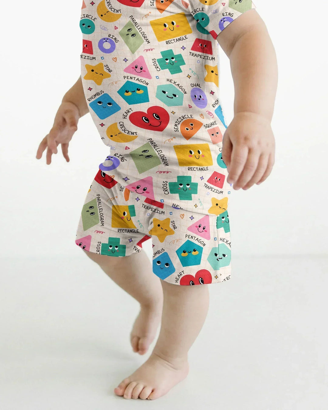 Schlafanzug-Set zweiteilig, kurze Ärmel, kurze Hose, Bambus