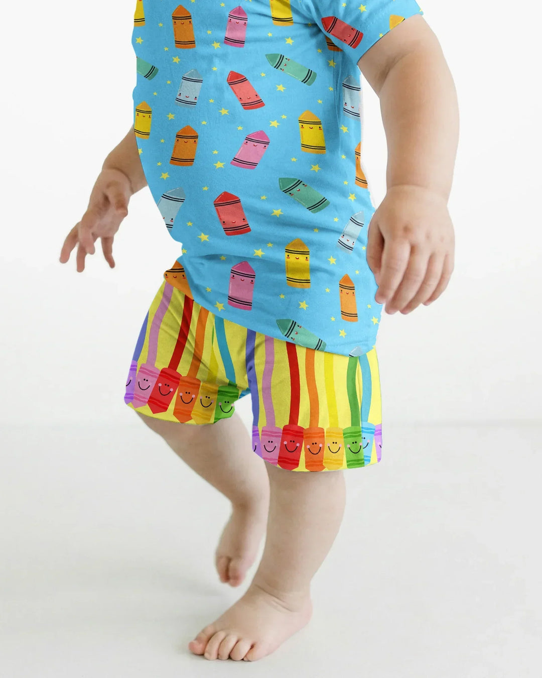 Schlafanzug-Set zweiteilig, kurze Ärmel, kurze Hose, Bambus