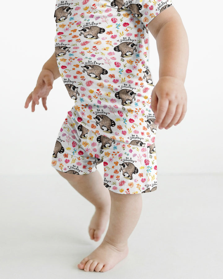 Be A Jimothy Family Matching Bamboo Two Piece Short Sleeve Shorts Pajama Set