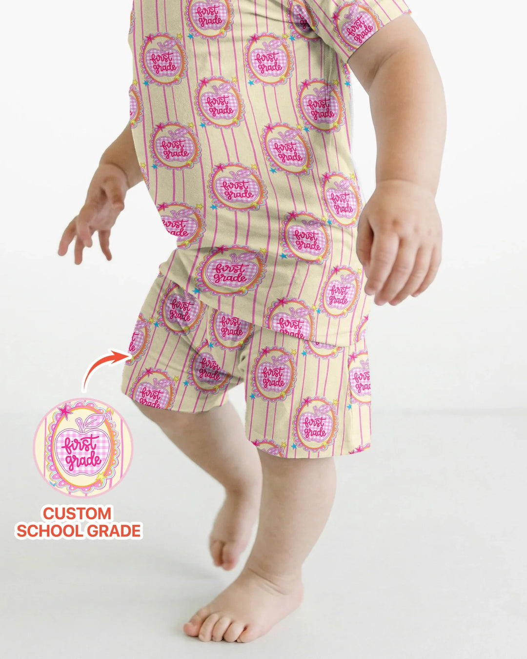 Schlafanzug-Set zweiteilig, kurze Ärmel, kurze Hose, Bambus