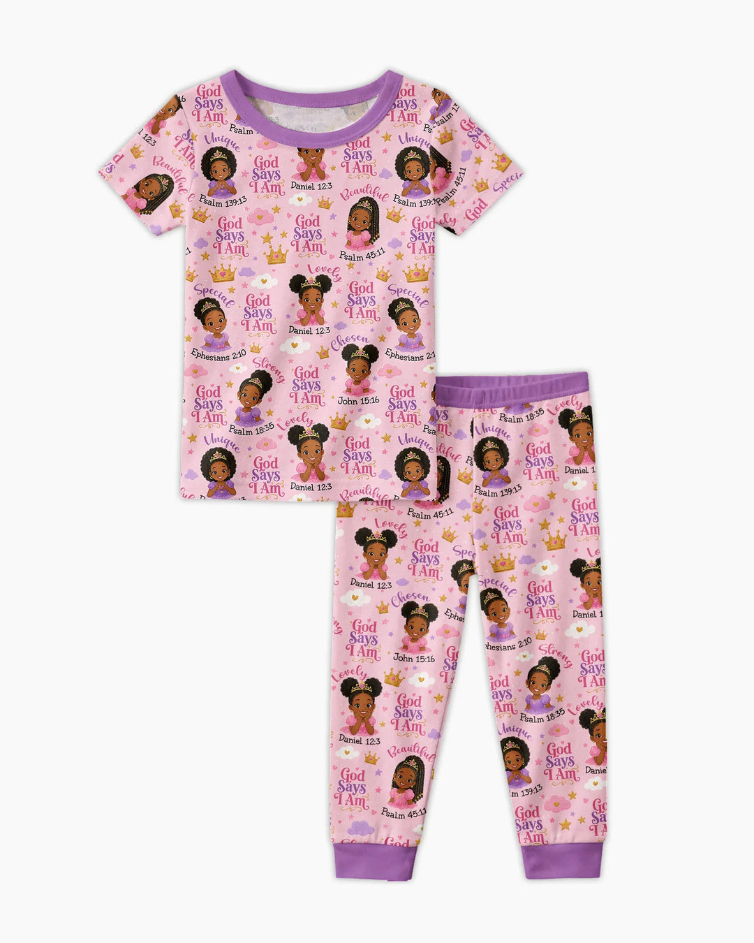 Zweiteiliges, kurzärmliges Pyjama-Set mit Marienkäfern