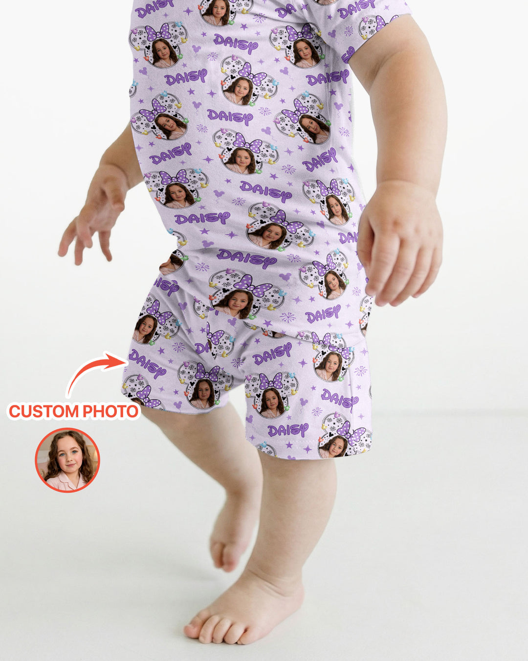 Zweiteiliges Pyjama-Set mit kurzen Ärmeln und Shorts im Sommer-Design