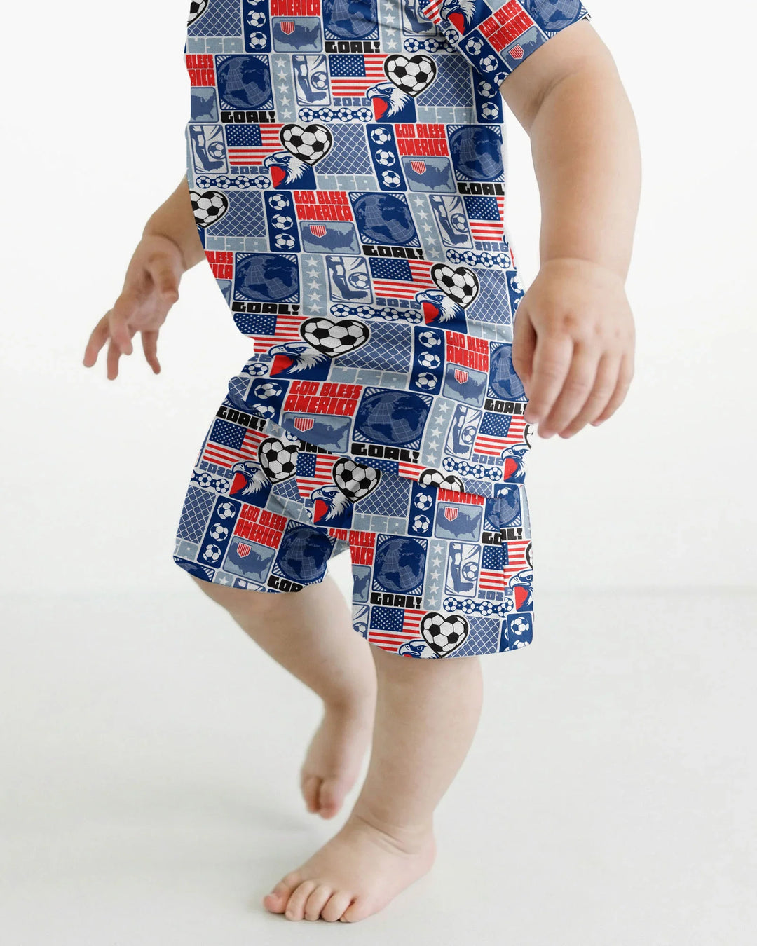 Schlafanzug-Set zweiteilig, kurze Ärmel, kurze Hose, Bambus