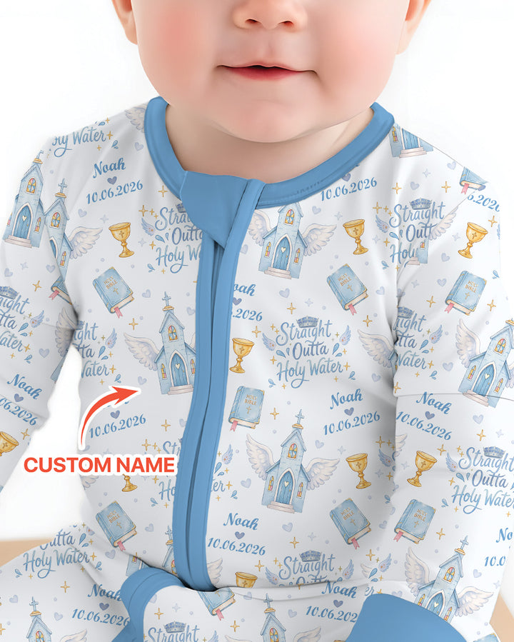 Gerippte Babykleidung mit individuellem Foto - Weich &amp; Skizzenhaft