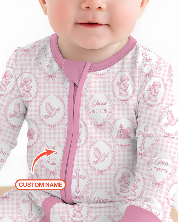 Gerippte Babykleidung mit individuellem Foto - Weich &amp; Skizzenhaft