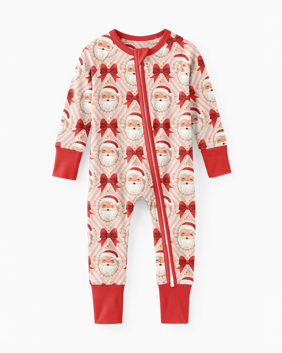 Preppy Coquette Santa Mommy And Me Matching Bamboo Convertible Zippy