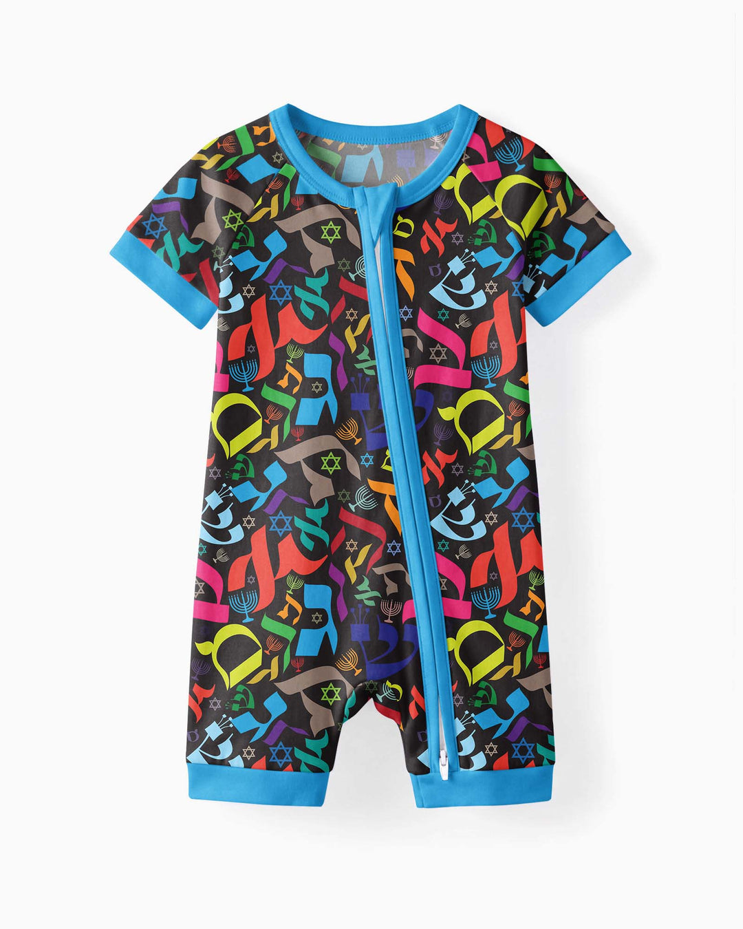 Hebrew Harmony Family Matching Bamboo Shorty Zippy