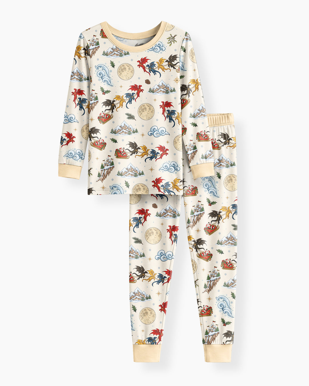 Fourth Wing Christmas Bamboo Two Piece Long Sleeve Pajama Set