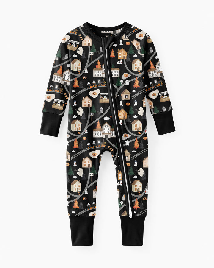 Haunted Halloween Town Map Bamboo Convertible Zippy