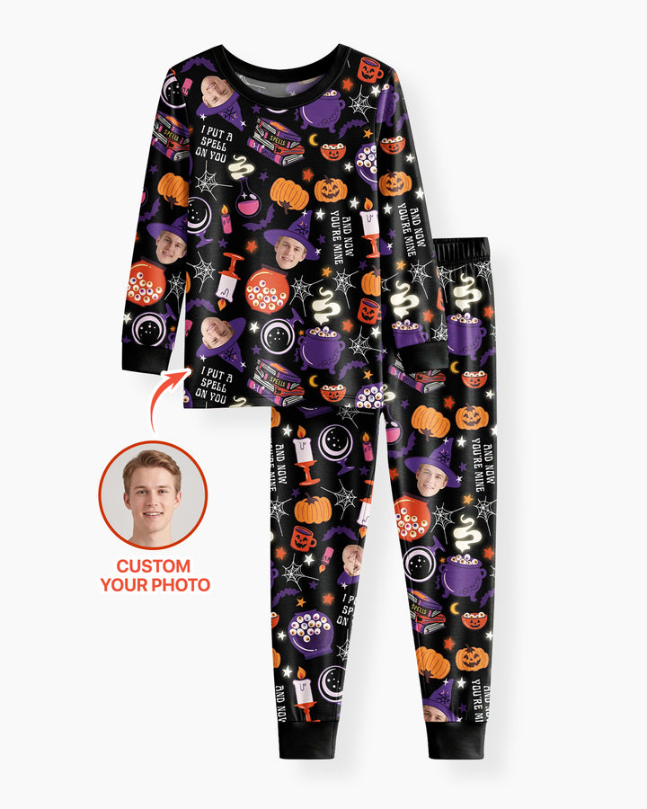 Halloween Little Witch Bamboo Two Piece Long Sleeve Pajama Set