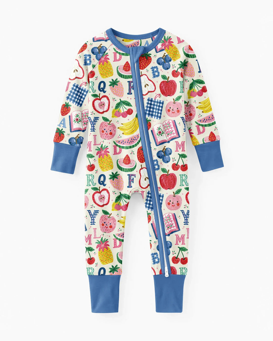 Back To School Fruit Alphabet Bamboo Convertible Zippy